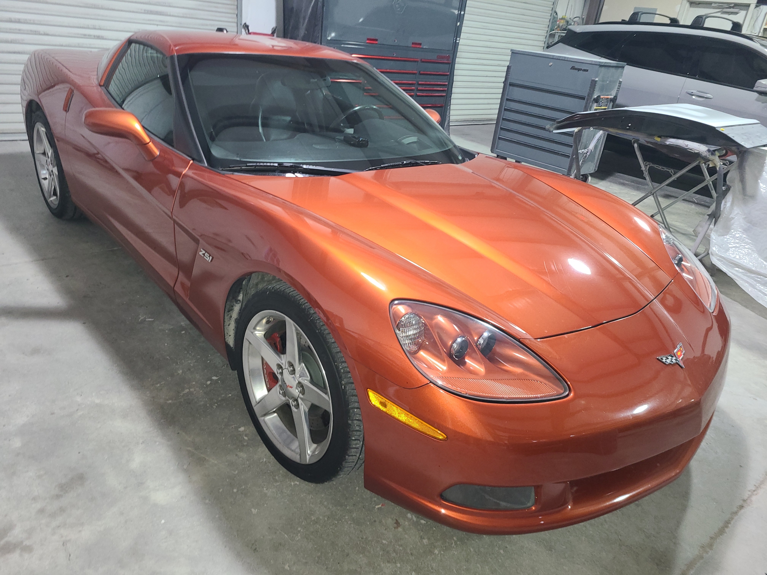 Copper C6 Corvette Z51 with a flawless show-quality finish