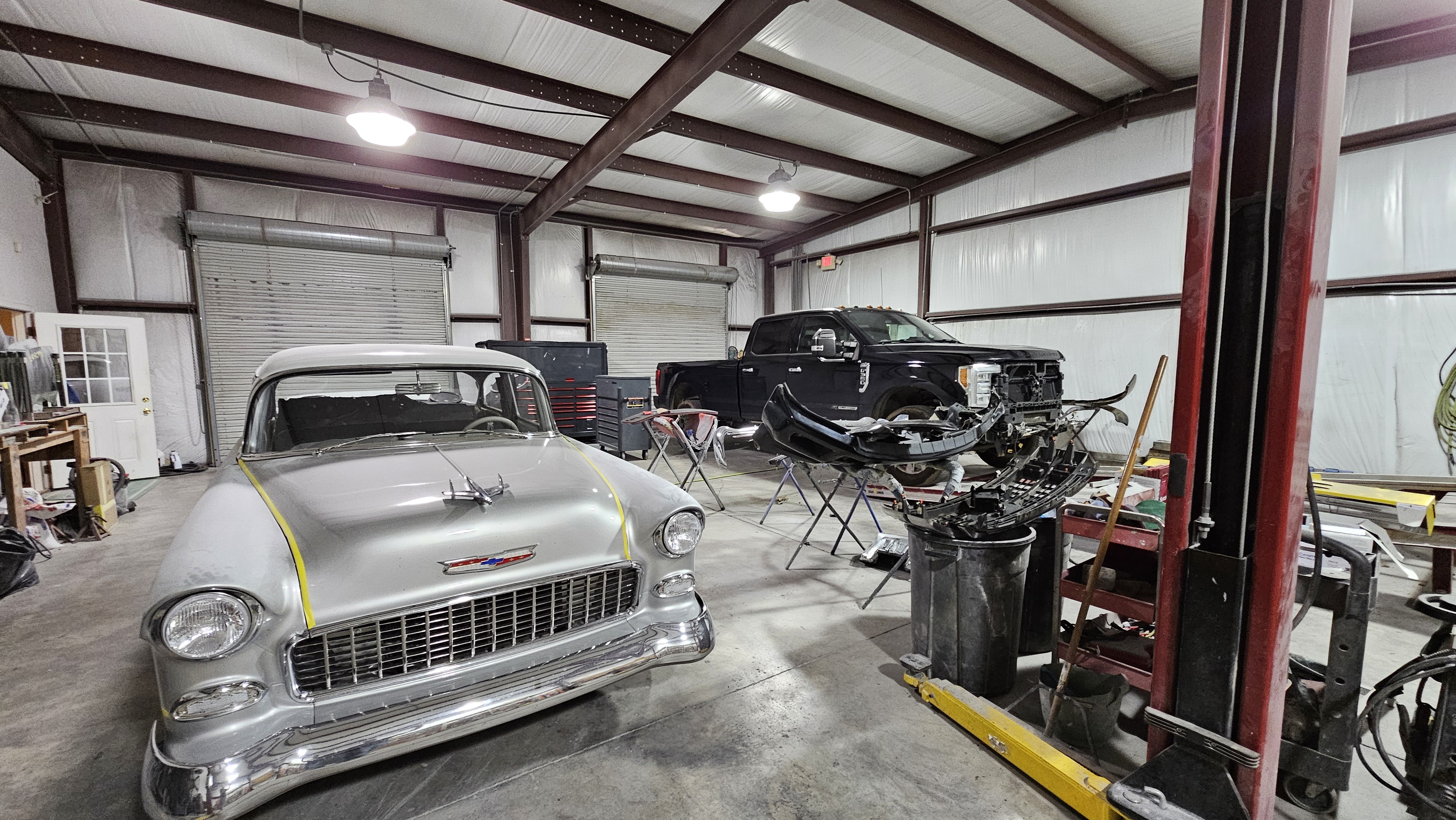 Classic Chevy in the workshop